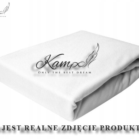 OCHRANIACZ WODOODPORNY 120x210 Jersey Biały - obrazek 2