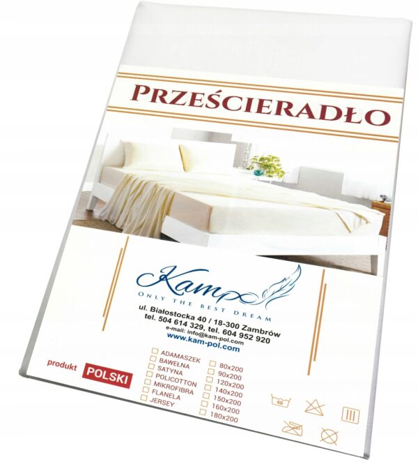 PREMIUM prześcieradło tradycyjne 140x220 Bawełna