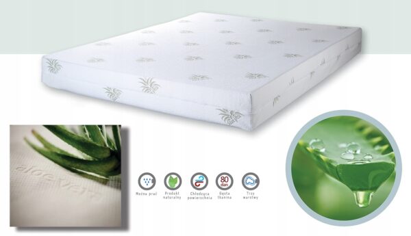 POKROWIEC na materac 200 x220 ALOEVERA ZAMEK Aloes