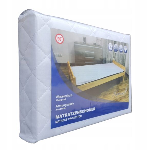Wodoodporny pikowany ochraniacz na materac 70x120