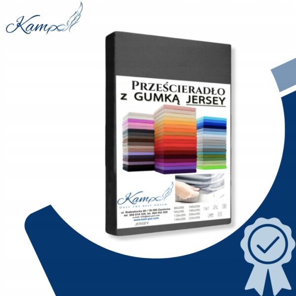 PRZEŚCIERADŁO JERSEY Z GUMKĄ BAWEŁNA 180x210 MIX KOLOR Wysoka Jakość - Image 2