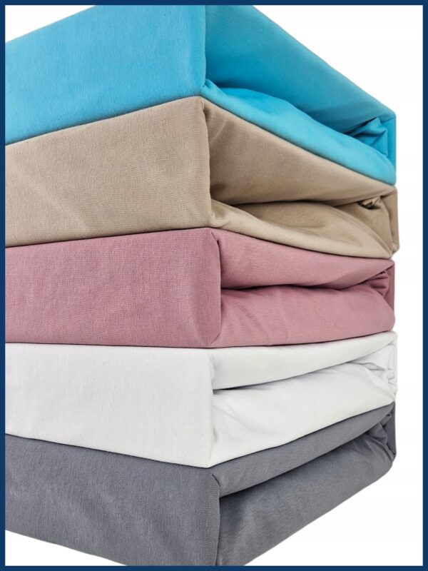 PRZEŚCIERADŁO Z GUMKĄ 180x210 Jersey PREMIUM GRUBE Bawełna 100% MIX KOLORY