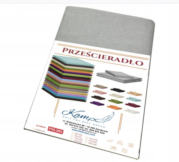 Grube Bawełniane prześcieradło tradycyjne 180x200