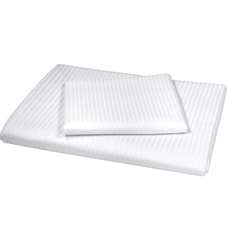 KOMPLET POŚCIELI BAWEŁNA 100%  ZAKŁAD PASEK 4MM  140x200 + 50x60