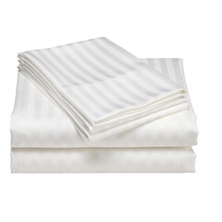 KOMPLET POŚCIELI BAWEŁNA 100%  ZAKŁAD PASEK 2 CM  200x220 + 2x70x80