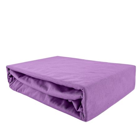 PRZEŚCIERADŁO Z GUMKĄ JERSEY BAWEŁNA PREMIUM WRZOS 100x180