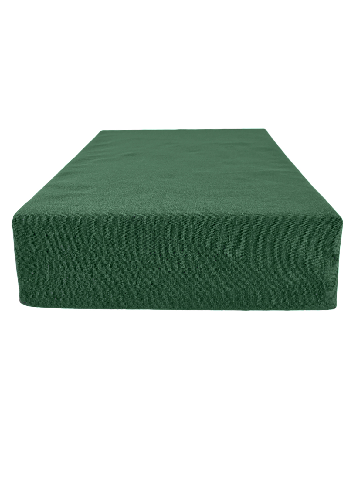 PRZEŚCIERADŁO Z GUMKĄ JERSEY BAWEŁNA PREMIUM ZIELEŃ BUTELKOWA 80x160 - obrazek 2