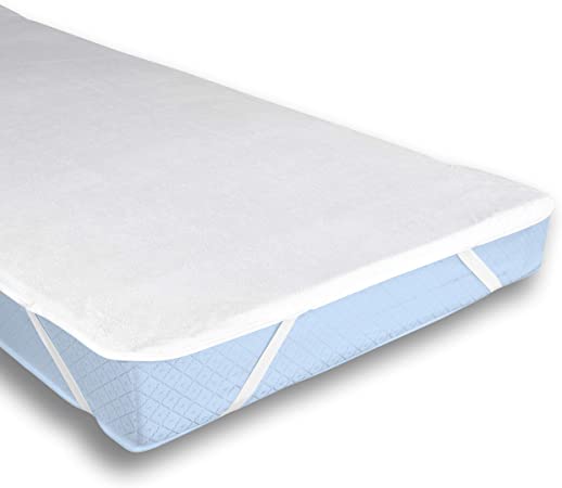 Ochraniacz na materac Kam-Pol wodoodporny frotte biały 140x220 cm - obrazek 3