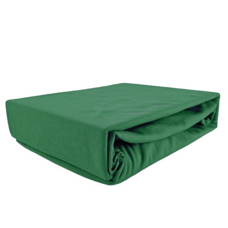 PRZEŚCIERADŁO Z GUMKĄ JERSEY BAWEŁNA PREMIUM ZIELEŃ BUTELKOWA  140x220